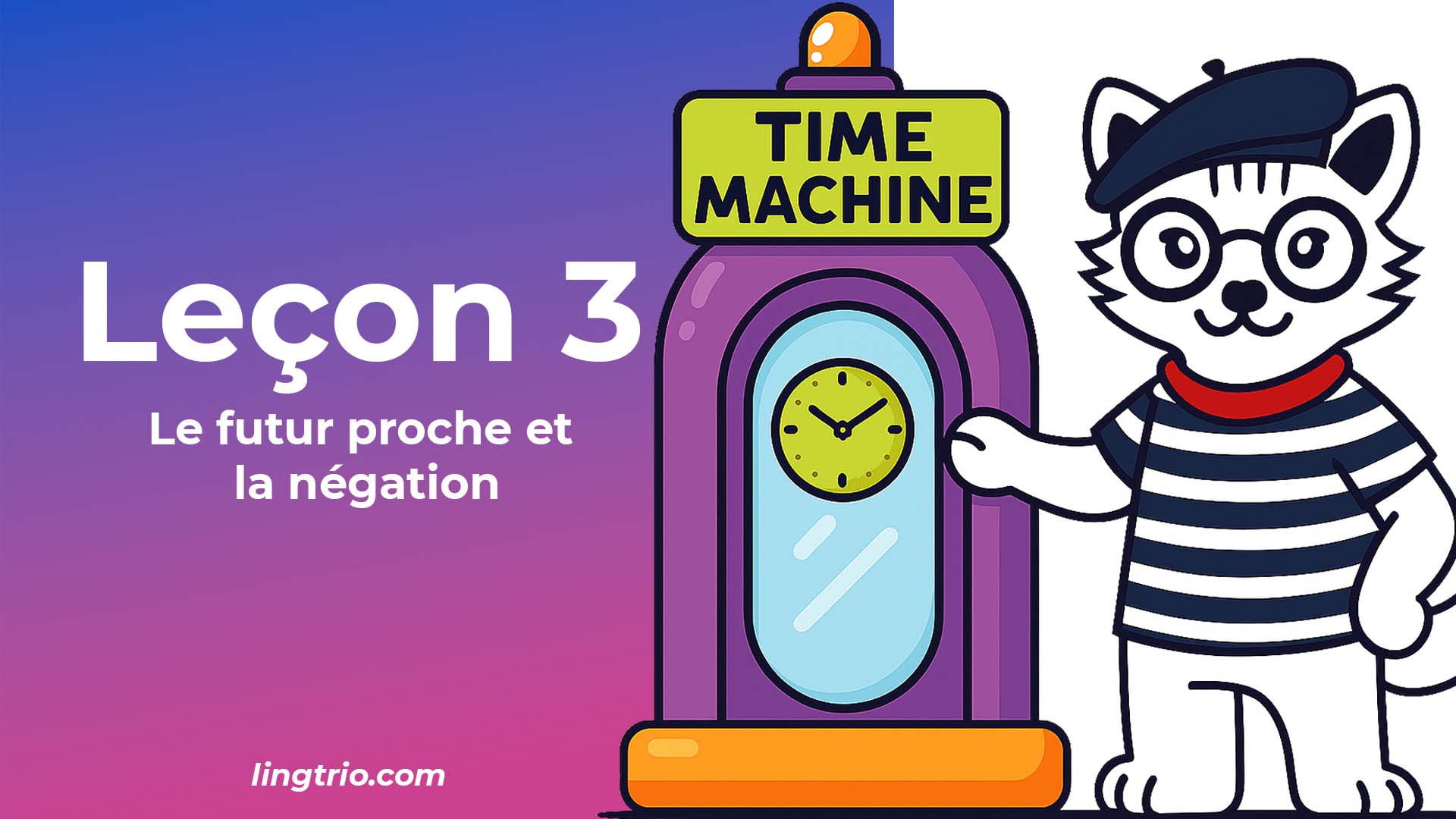 Leçon 3: Le futur proche et la négation