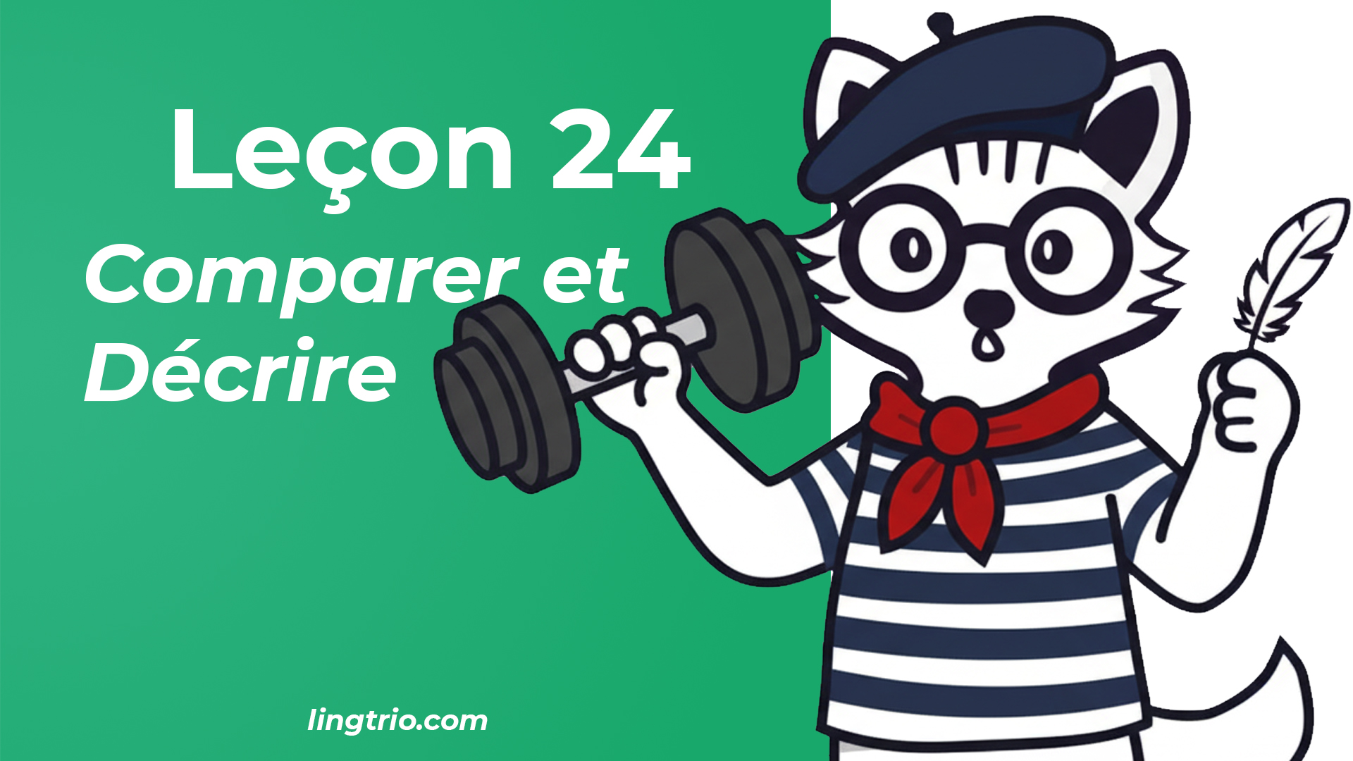 Leçon 24: Comparer et Décrire