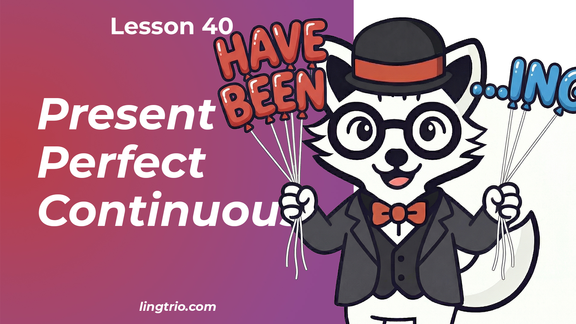 Lesson 40: Present Perfect Continuous