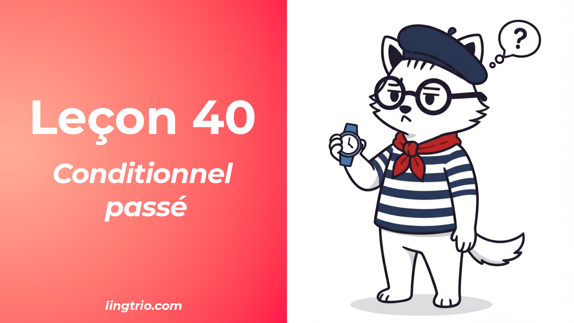Leçon 40: Conditionnel passé
