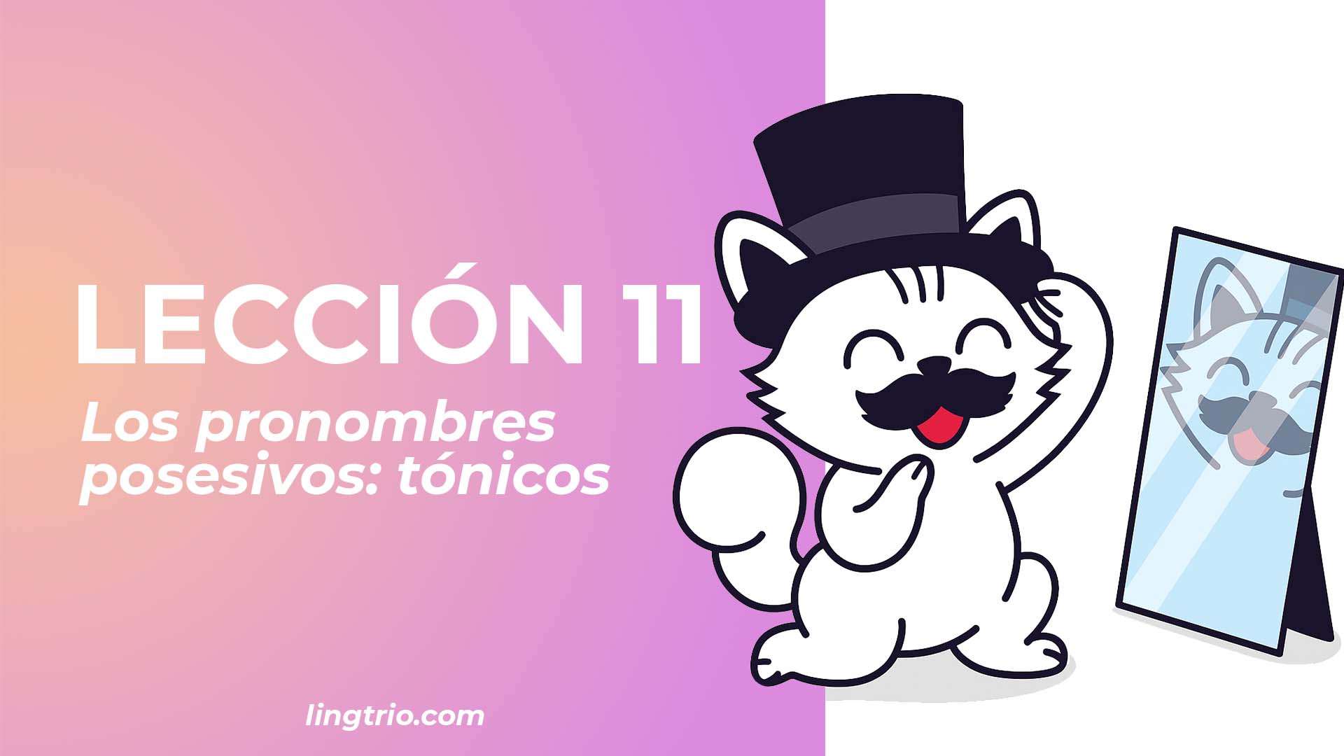 LECCIÓN 11. Los posesivos tónicos, DE y las nacionalidades