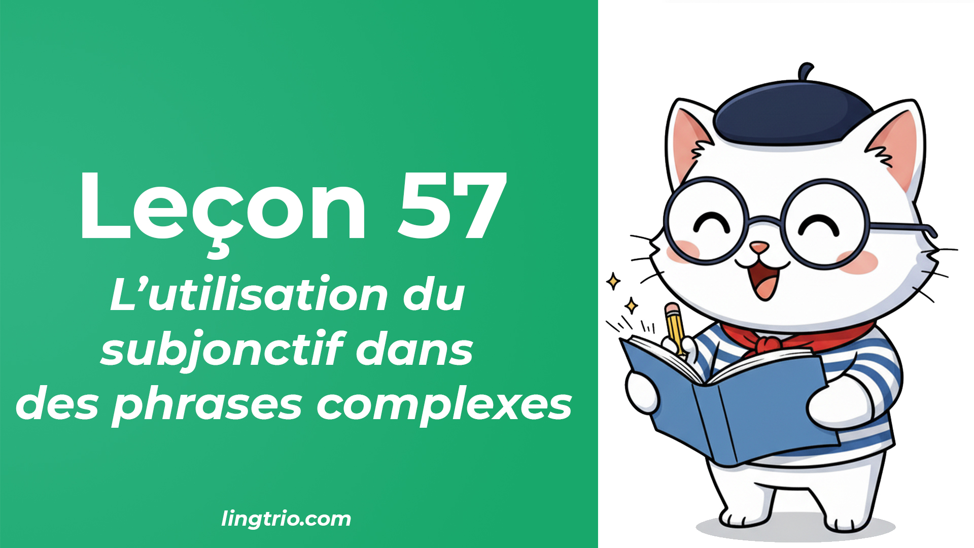 Leçon 57: L’utilisation du subjonctif dans des phrases complexes
