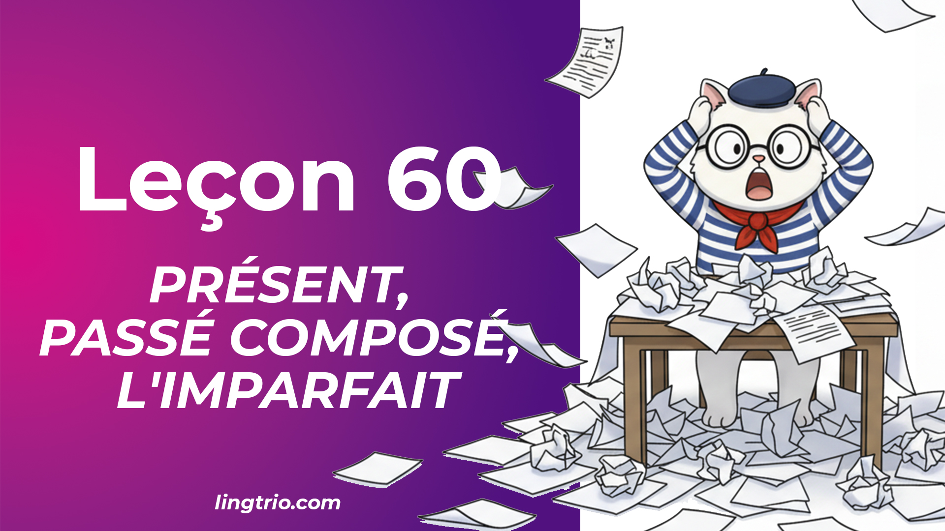 Leçon 60: Présent vs Passé Composé vs L'imparfait