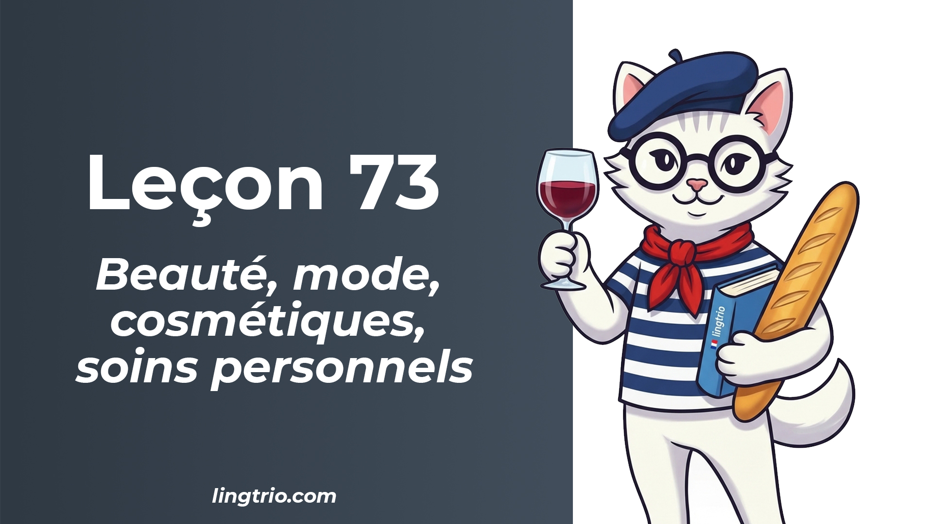 Leçon 73: Beauté, mode, cosmétiques, soins personnels