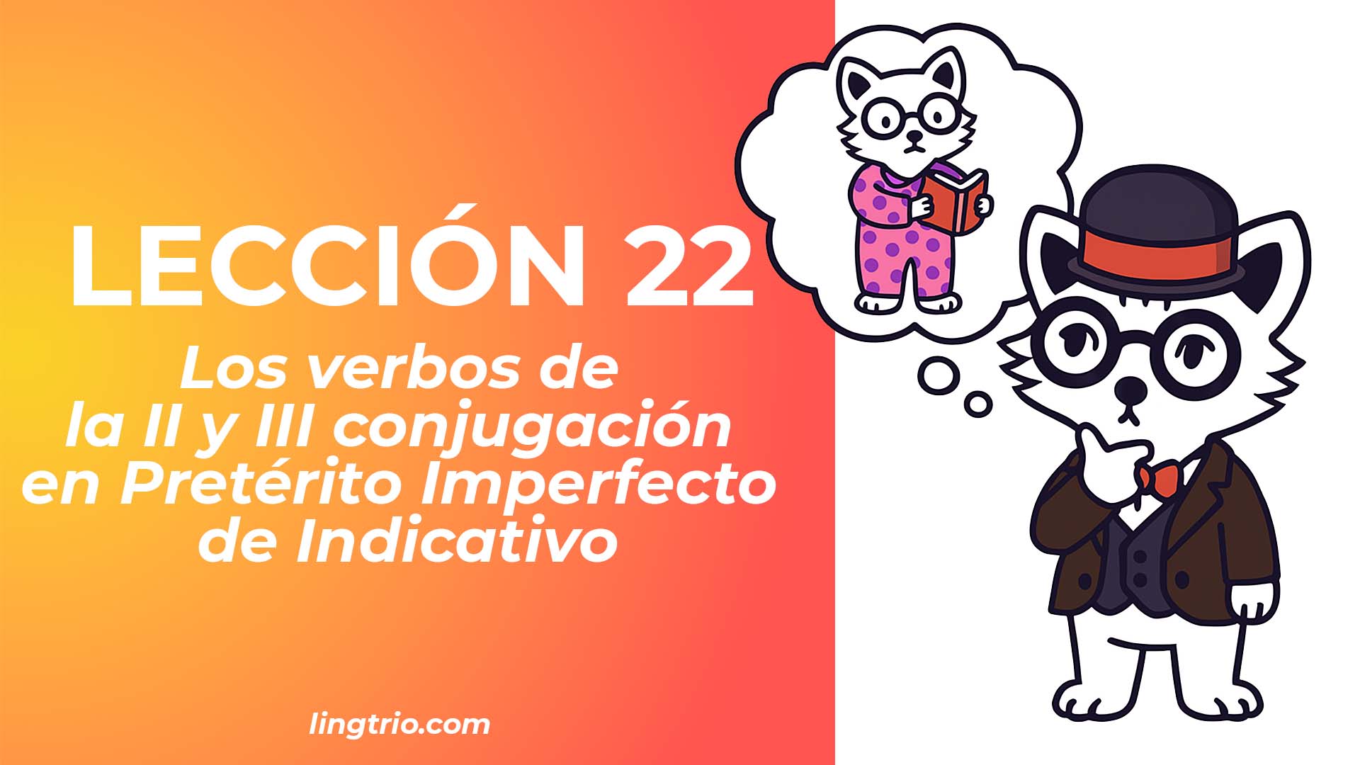 LECCIÓN 22. El pretérito imperfecto de los verbos en -ER e -IR