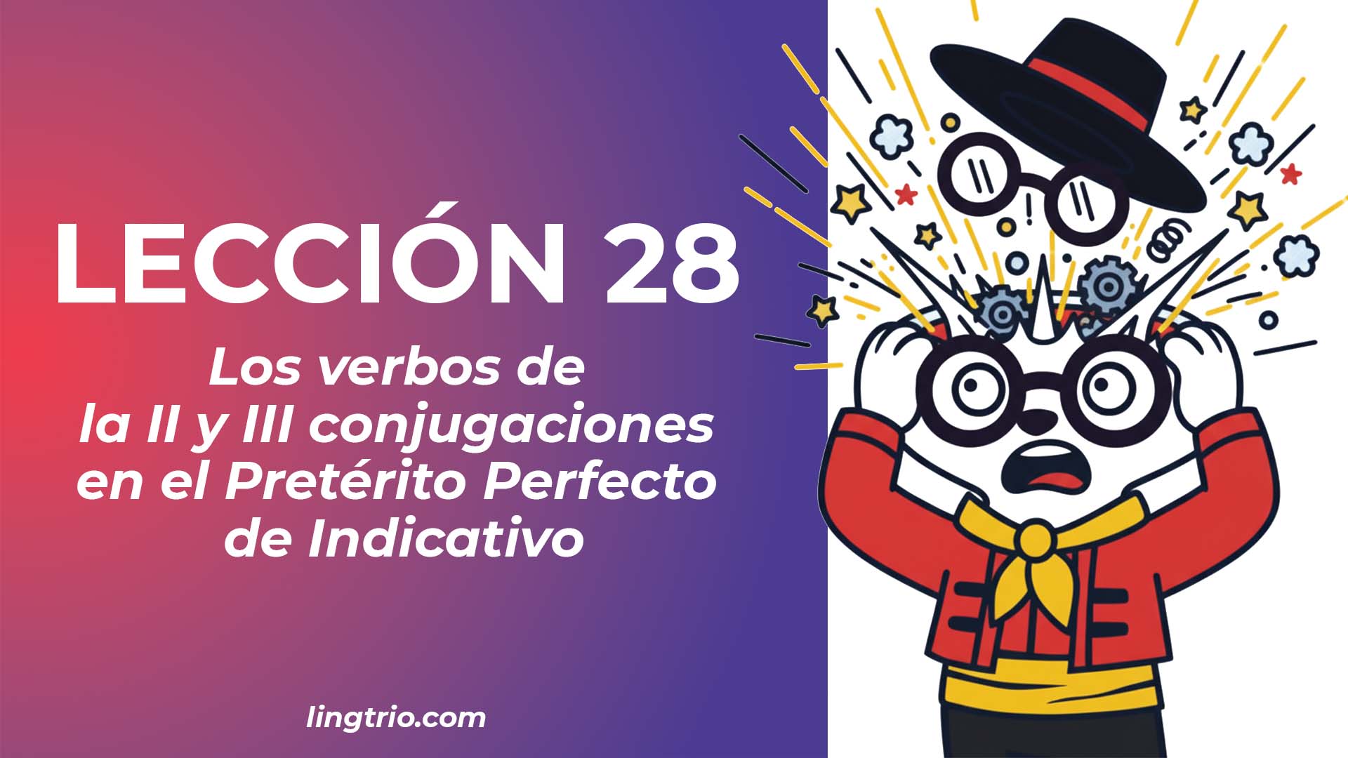 LECCIÓN 28. El pretérito perfecto de los verbos en -ER e -IR
