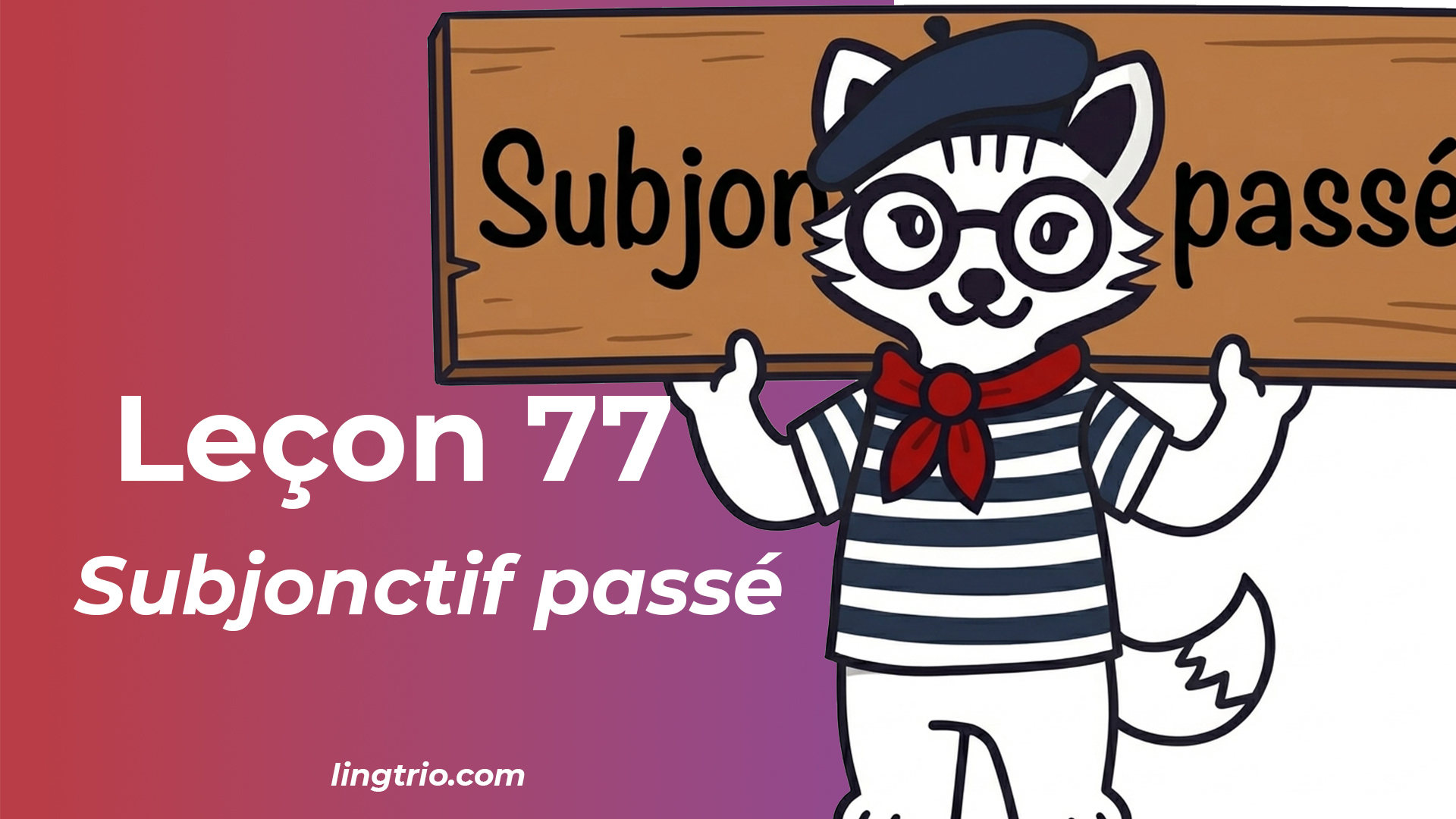 Leçon 77: Subjonctif passé