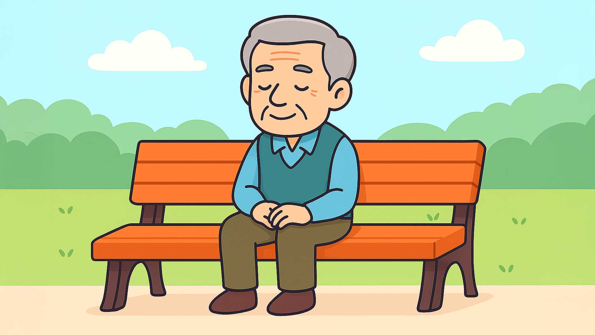 El viejo parque y el banco