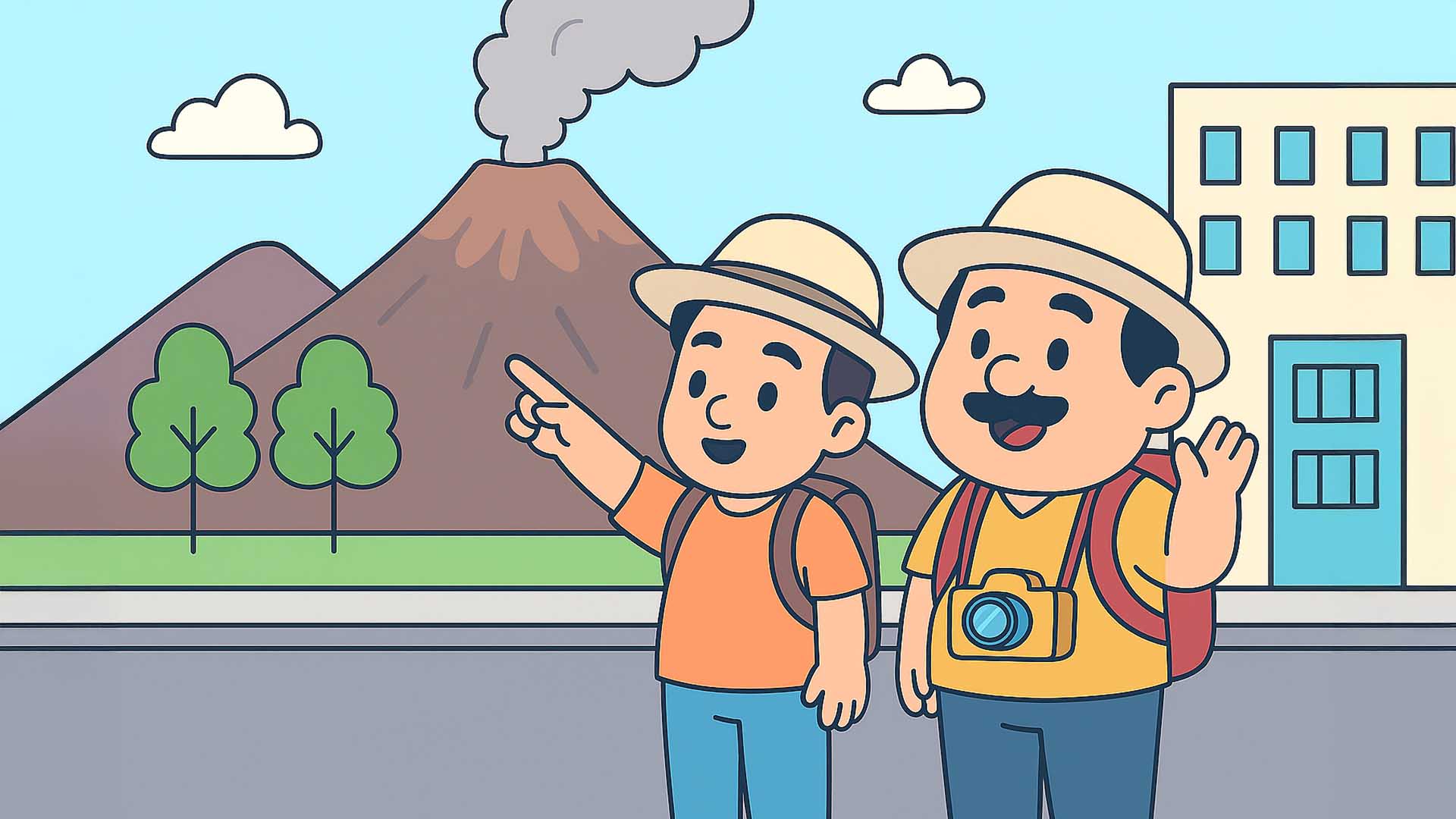 Vivir junto a un volcán