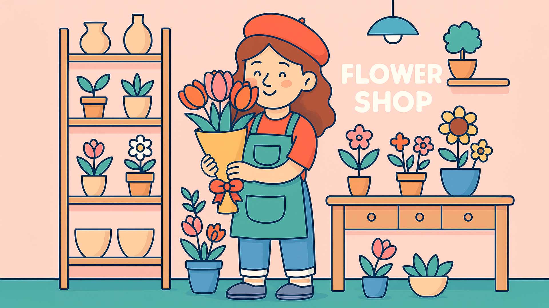Flores de lejos: la historia de Lea la florista