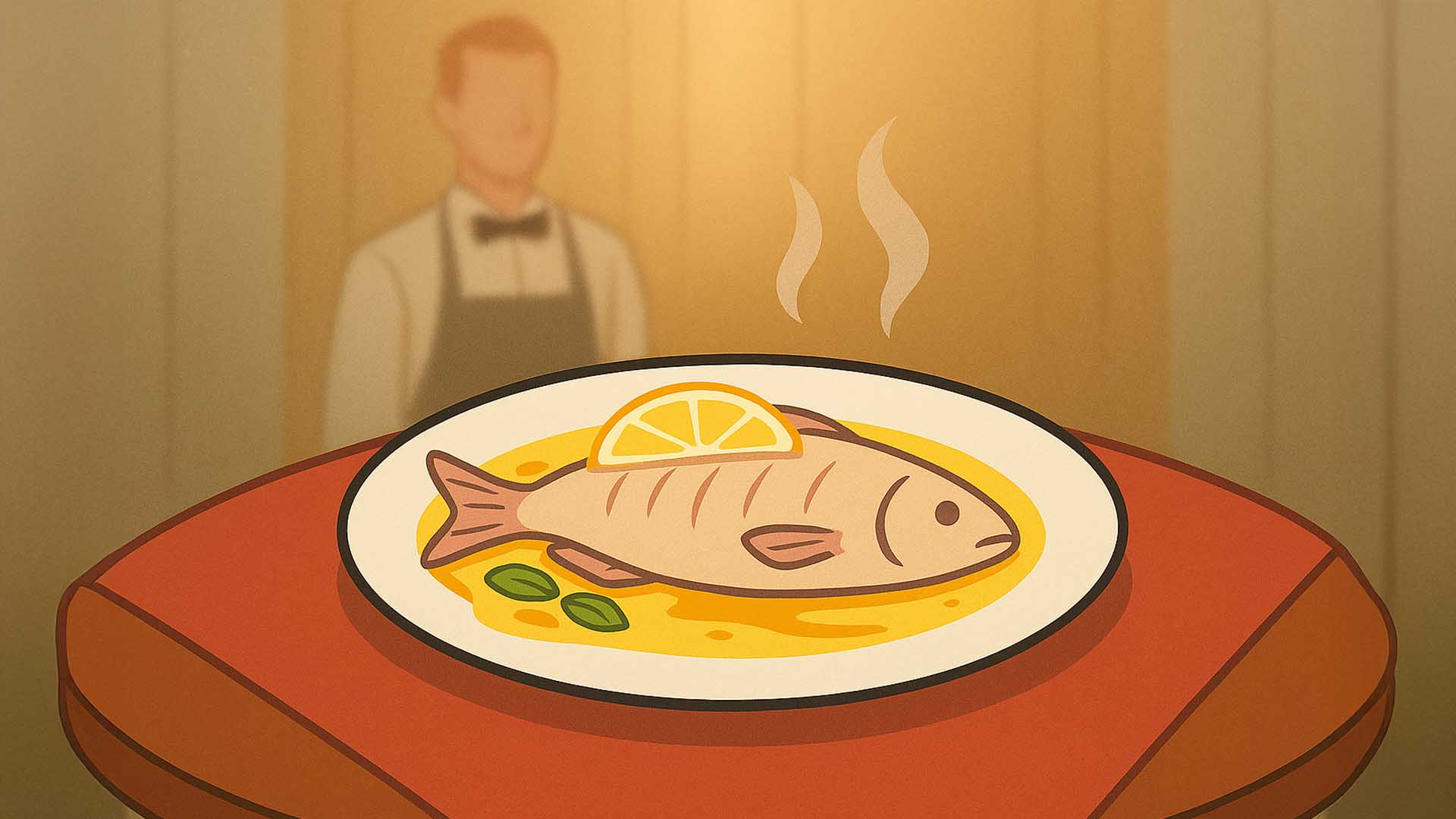 Receta compleja: Pescado en salsa de vino y azafrán