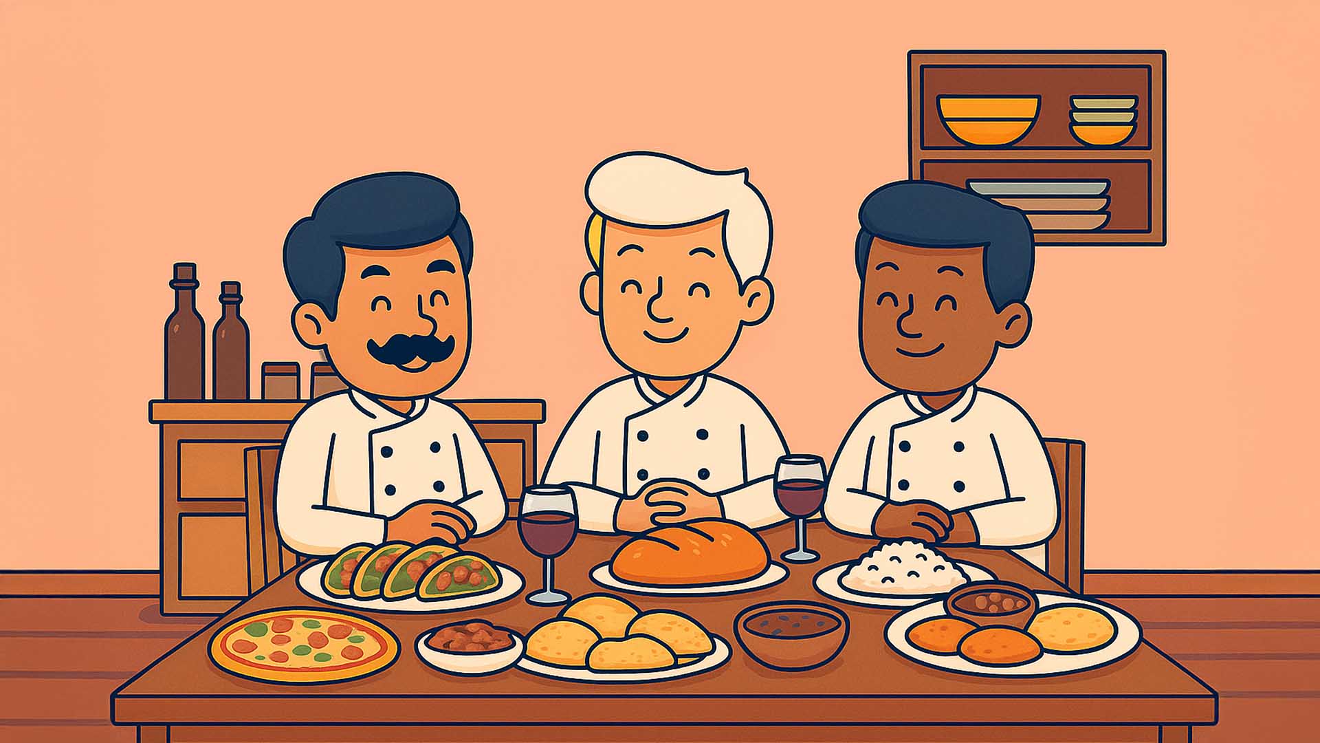 Una noche gastronómica entre culturas
